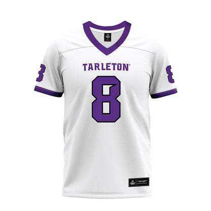 Tarleton State - NCAA Football : Braedyn Locke - White Premium Football Jersey-0