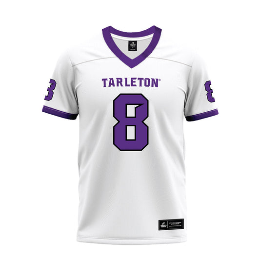 Tarleton State - NCAA Football : Braedyn Locke - White Premium Football Jersey-0