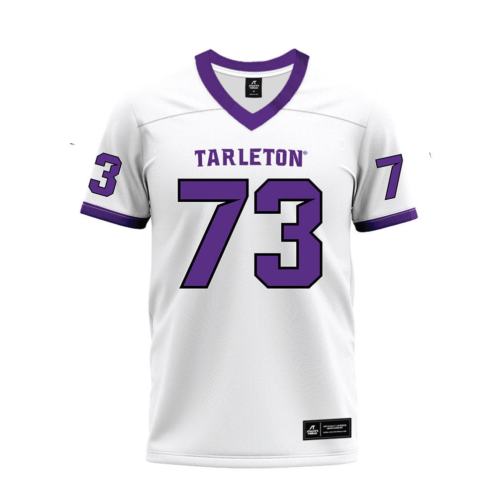 Tarleton State - NCAA Football : Rowdy Garza - White Premium Football Jersey
