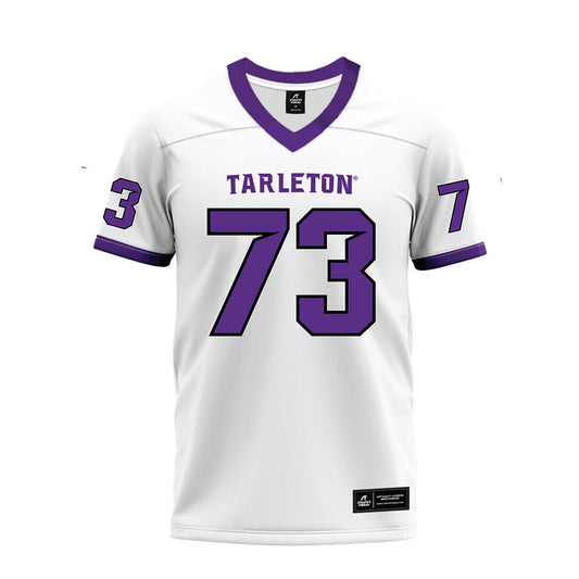 Tarleton State - NCAA Football : Rowdy Garza - White Premium Football Jersey