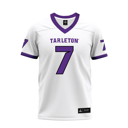 Tarleton State - NCAA Football : Mikey Henderson - White Premium Football Jersey