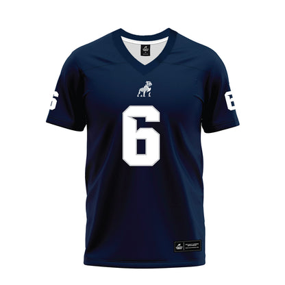 Samford - NCAA Football : Ben Levine - Navy Premium Football Jersey-0