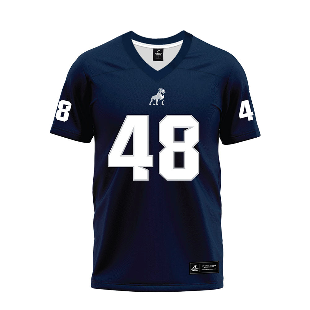 Samford - NCAA Football : Jacob Johnson - Navy Premium Football Jersey-0