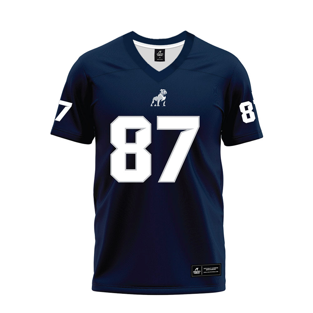 Samford - NCAA Football : Brice Whitley - Navy Premium Football Jersey-0