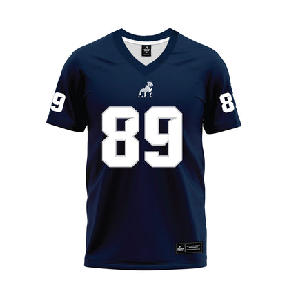 Samford - NCAA Football : Landon Beck - Navy Premium Football Jersey-0