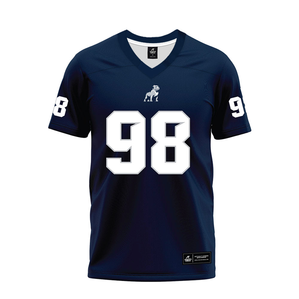 Samford - NCAA Football : Dezmon Thomas - Navy Premium Football Jersey-0