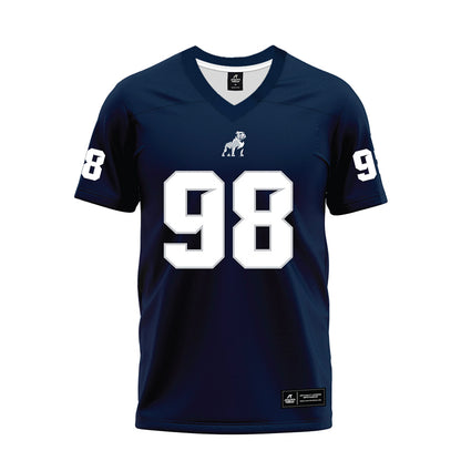 Samford - NCAA Football : Dezmon Thomas - Navy Premium Football Jersey-0