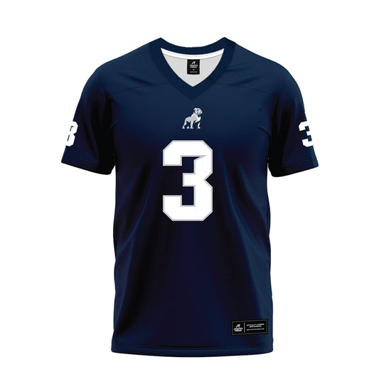 Samford - NCAA Football : Caidan Maddux - Navy Premium Football Jersey-0