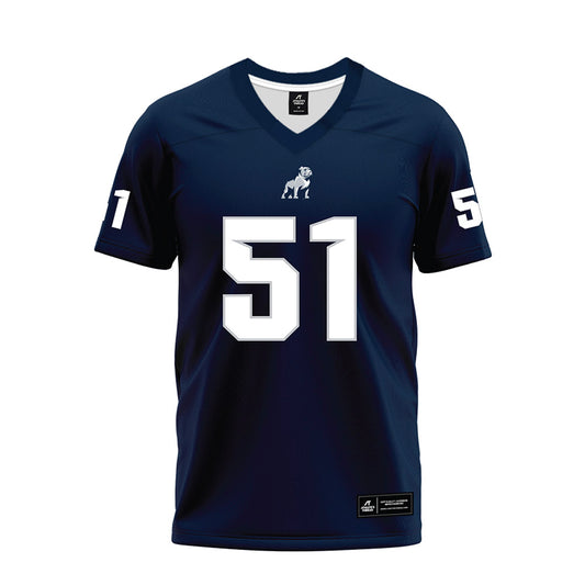 Samford - NCAA Football : Jack Mosher - Navy Premium Football Jersey-0
