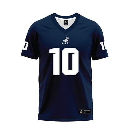Samford - NCAA Football : Michael Hiers - Navy Premium Football Jersey-0