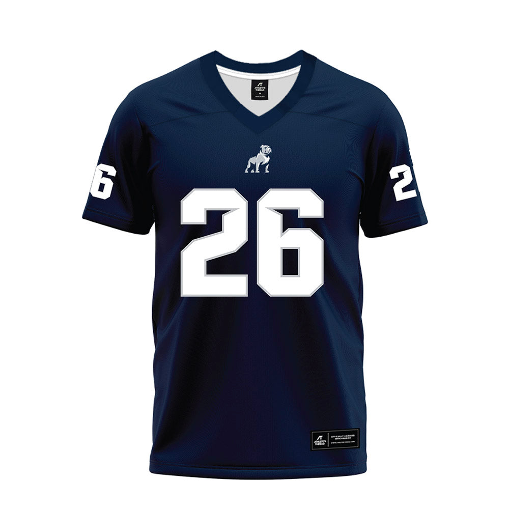 Samford - NCAA Football : Jake Garner - Navy Premium Football Jersey-0