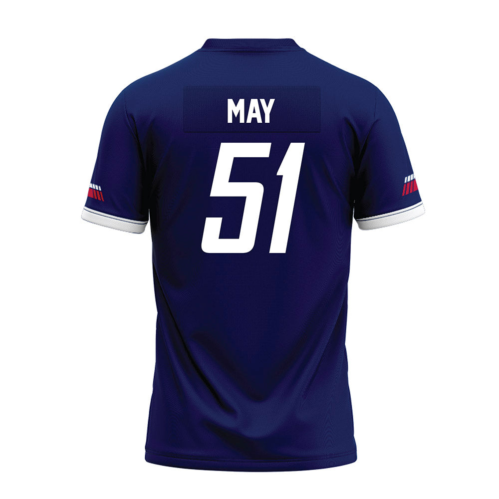 South Alabama - NCAA Football : Jordan May - Blue Premium Football Jersey-1