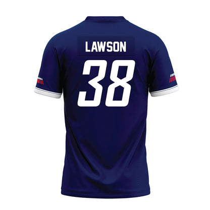South Alabama - NCAA Football : Camden Lawson - Blue Premium Football Jersey-1