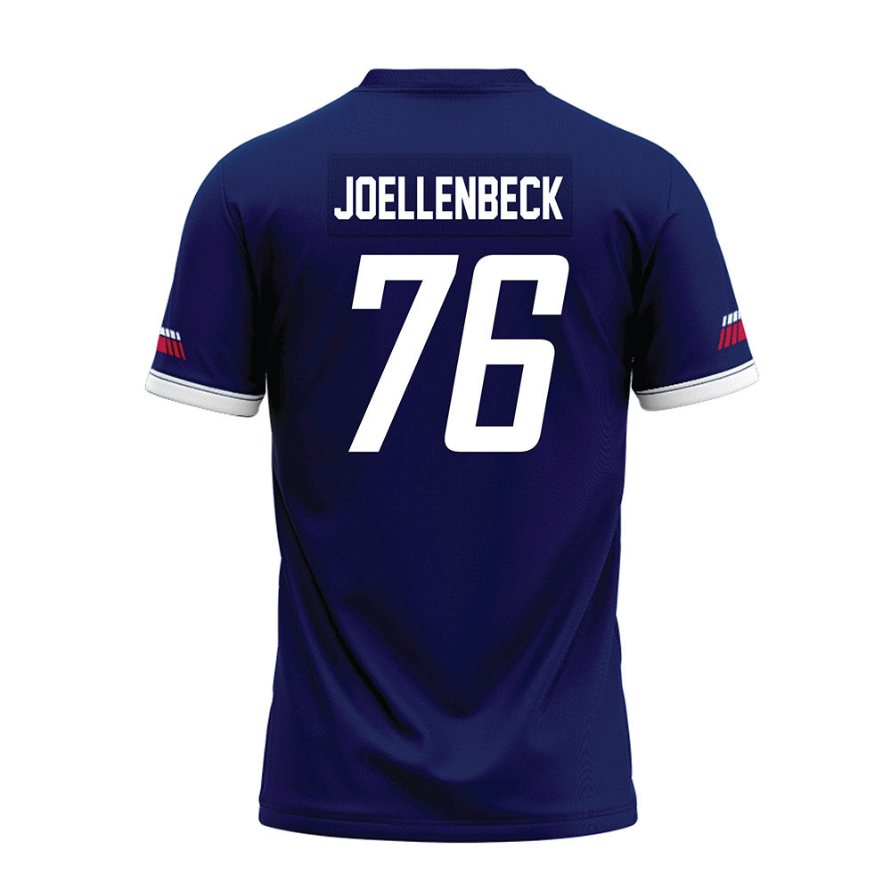 South Alabama - NCAA Football : Logan Joellenbeck - Blue Premium Football Jersey-1