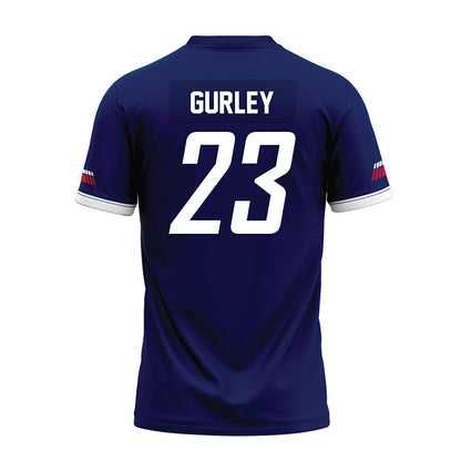 South Alabama - NCAA Football : Charles Gurley - Blue Premium Football Jersey-1