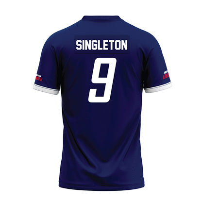 South Alabama - NCAA Football : Trent Singleton - Blue Premium Football Jersey-1