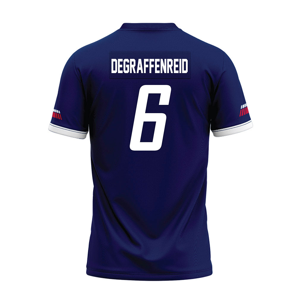 South Alabama - NCAA Football : Kaydon Degraffenreid - Blue Premium Football Jersey-1