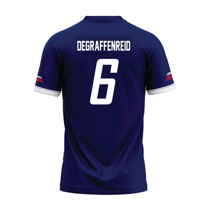 South Alabama - NCAA Football : Kaydon Degraffenreid - Blue Premium Football Jersey-1