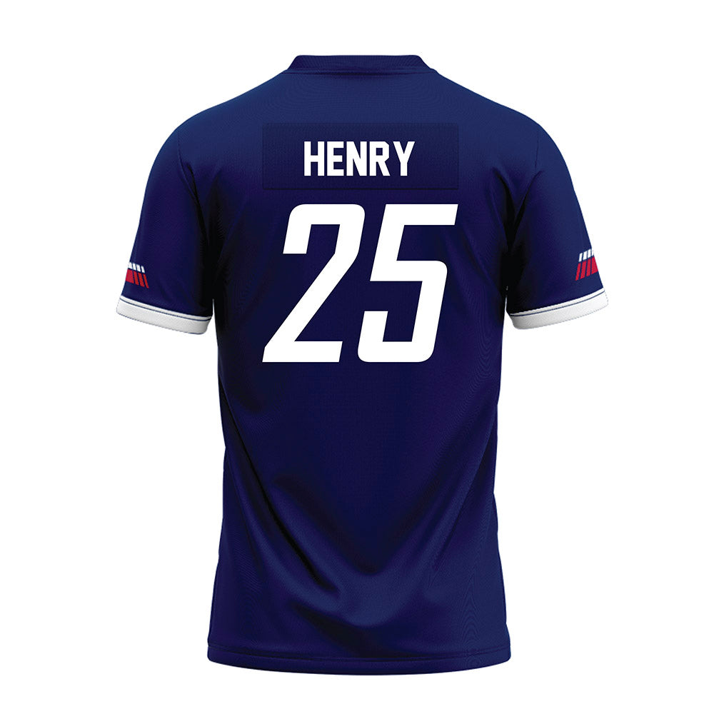 South Alabama - NCAA Football : TreMon Henry - Blue Premium Football Jersey-1