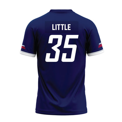 South Alabama - NCAA Football : Davis Little - Blue Premium Football Jersey-1
