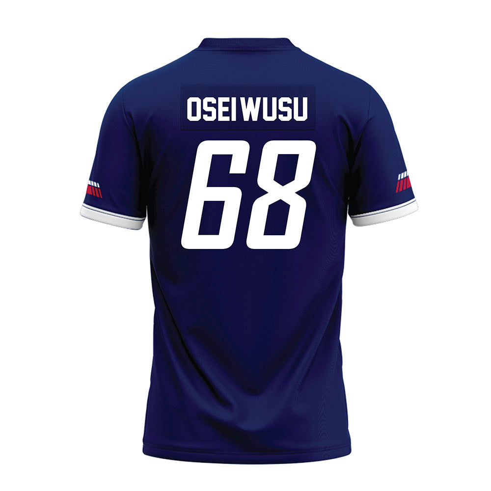 South Alabama - NCAA Football : Reese Osei-Wusu - Blue Premium Football Jersey-1