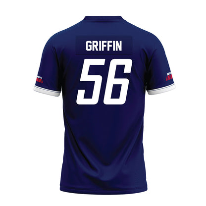 South Alabama - NCAA Football : Adrian Griffin - Blue Premium Football Jersey-1