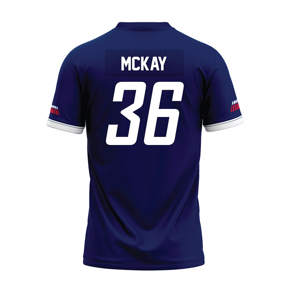 South Alabama - NCAA Football : Micah McKay - Blue Premium Football Jersey-1