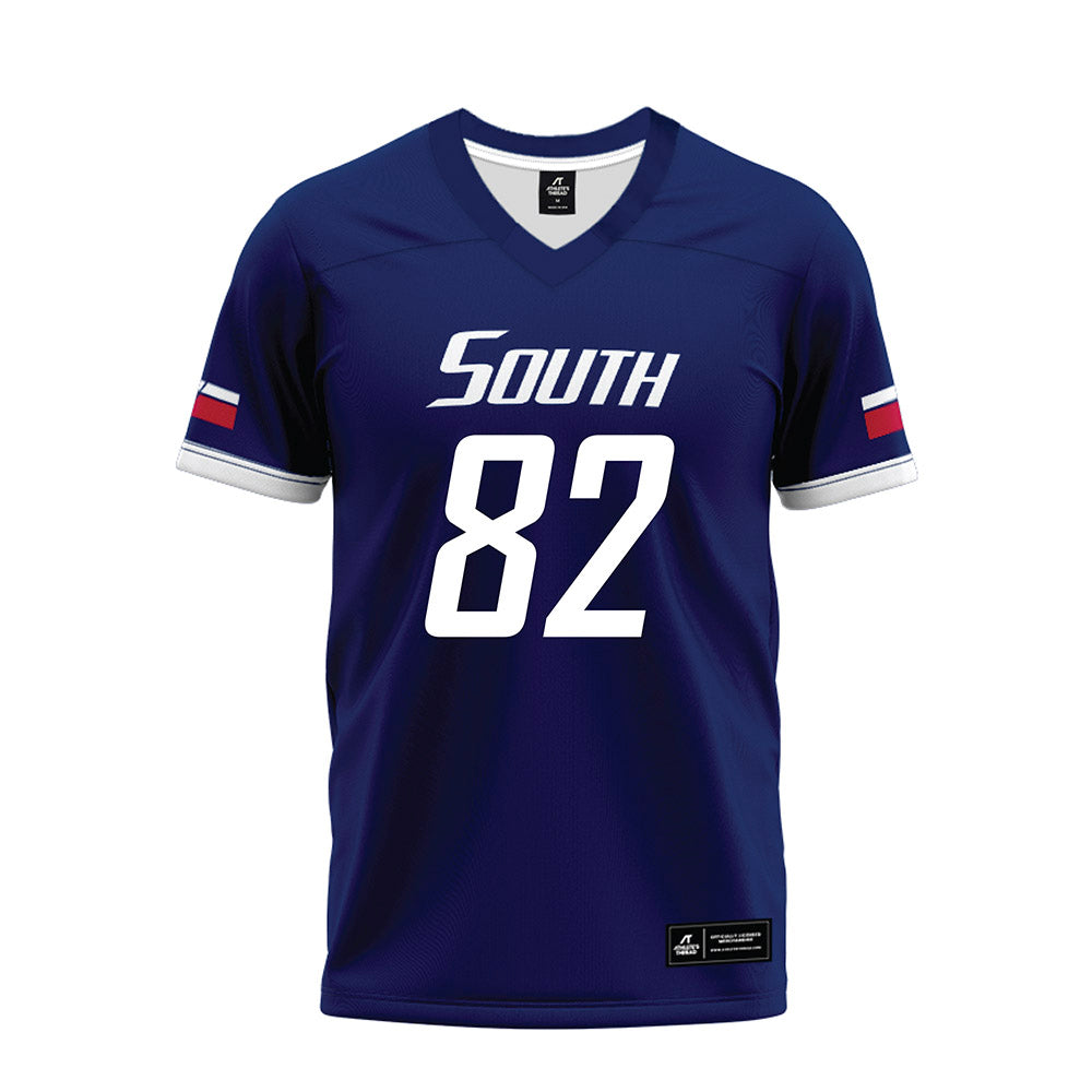 South Alabama - NCAA Football : Julius Mathis - Blue Premium Football Jersey-0