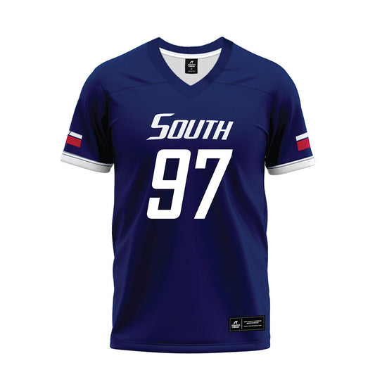 South Alabama - NCAA Football : Max Roth - Blue Premium Football Jersey-0