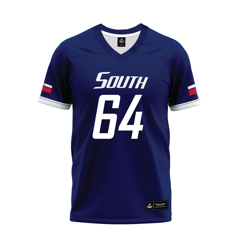 South Alabama - NCAA Football : Jamal Siler - Blue Premium Football Jersey-0