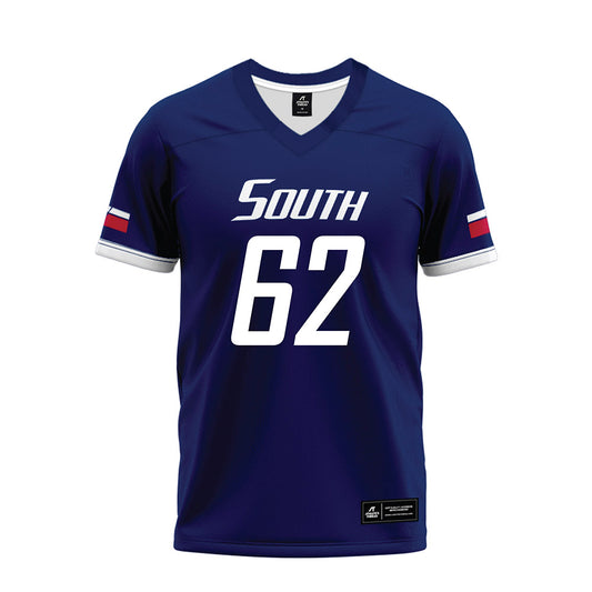 South Alabama - NCAA Football : Kade Hogue - Blue Premium Football Jersey-0