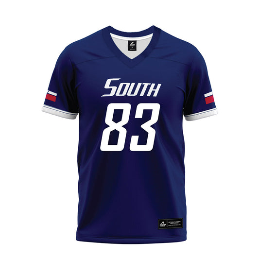 South Alabama - NCAA Football : Jerrian Graham - Blue Premium Football Jersey-0