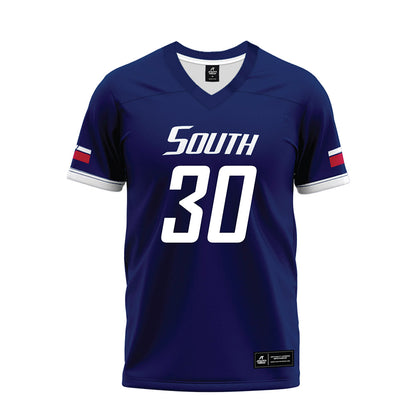 South Alabama - NCAA Football : Perry Hand - Blue Premium Football Jersey-0