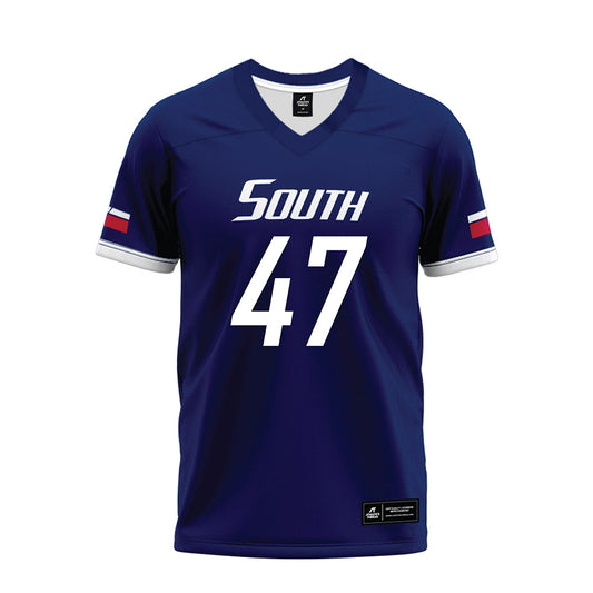 South Alabama - NCAA Football : Grant Rountree - Blue Premium Football Jersey-0