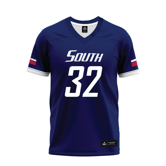 South Alabama - NCAA Football : Blayne Myrick - Blue Premium Football Jersey-0
