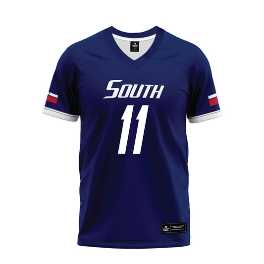 South Alabama - NCAA Football : Trae Stevenson - Blue Premium Football Jersey-0