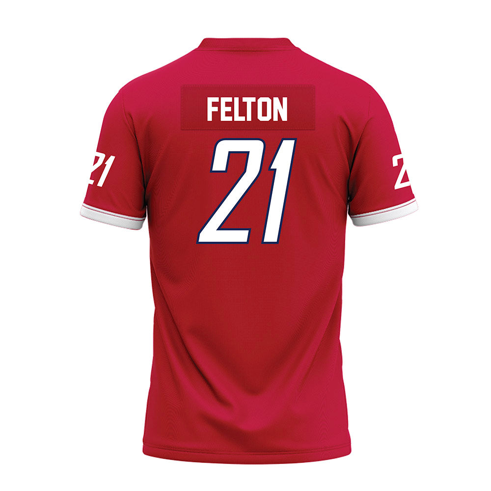 South Alabama - NCAA Football : Will Felton - Red Premium Football Jersey-1