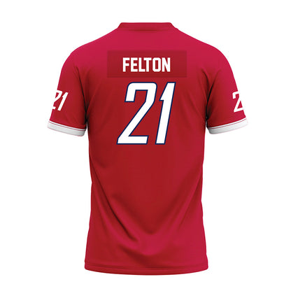 South Alabama - NCAA Football : Will Felton - Red Premium Football Jersey-1