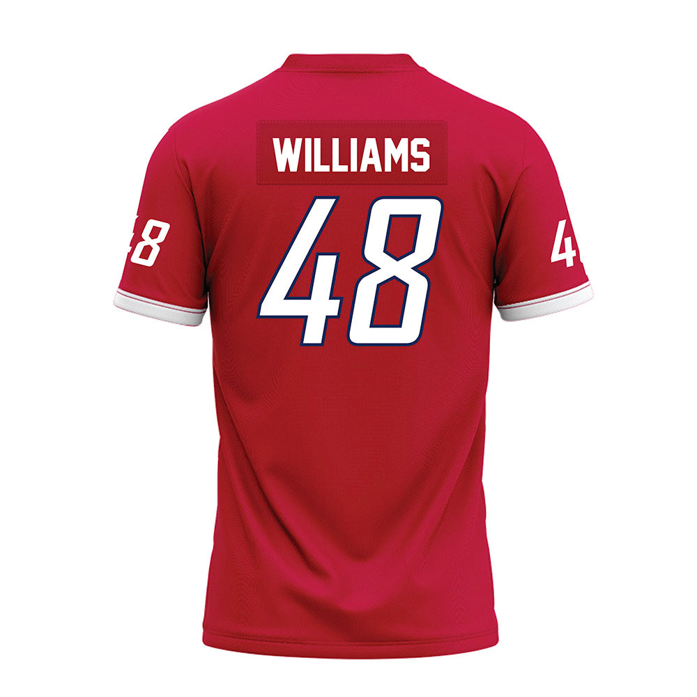 South Alabama - NCAA Football : Jordan Williams - Red Premium Football Jersey-1