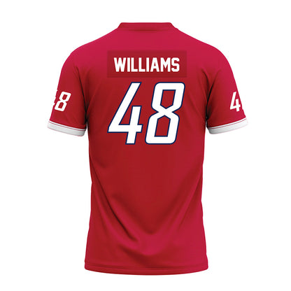 South Alabama - NCAA Football : Jordan Williams - Red Premium Football Jersey-1