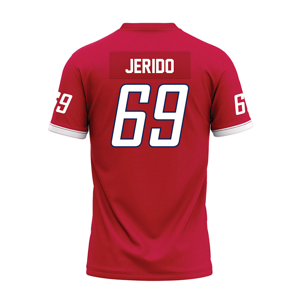 South Alabama - NCAA Football : Kenton Jerido - Red Premium Football Jersey-1