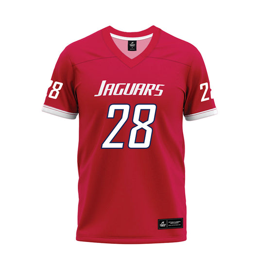 South Alabama - NCAA Football : Tomareo Johnson Jr - Red Premium Football Jersey-0