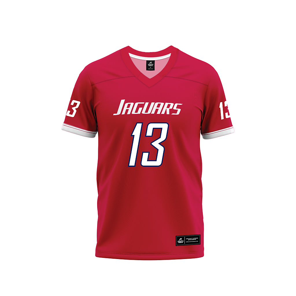 South Alabama - NCAA Football : Jarvis Washington Jr - Red Premium Football Jersey-0