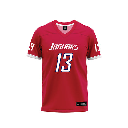 South Alabama - NCAA Football : Jarvis Washington Jr - Red Premium Football Jersey-0
