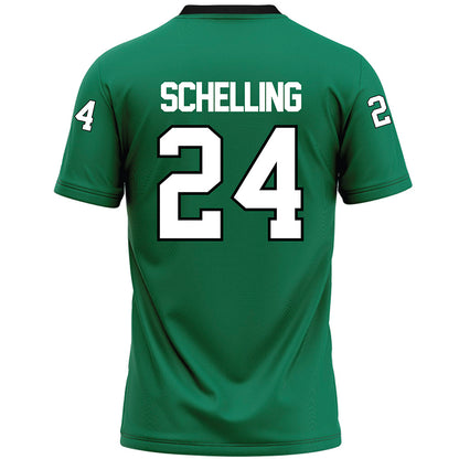Northeastern State - NCAA Football : Jordan Schelling - Green Premium Football Jersey-1