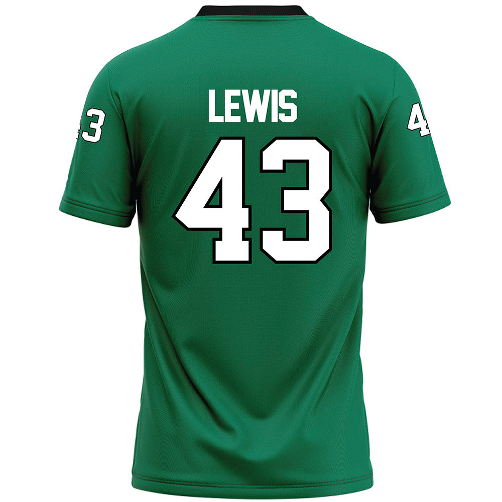 Northeastern State - NCAA Football : Kameron Lewis - Green Premium Football Jersey-1