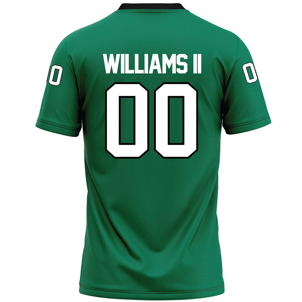 Northeastern State - NCAA Football : Vincent Williams II - Green Premium Football Jersey-1