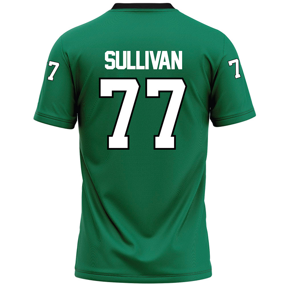 Northeastern State - NCAA Football : Brock Sullivan - Green Premium Football Jersey-1