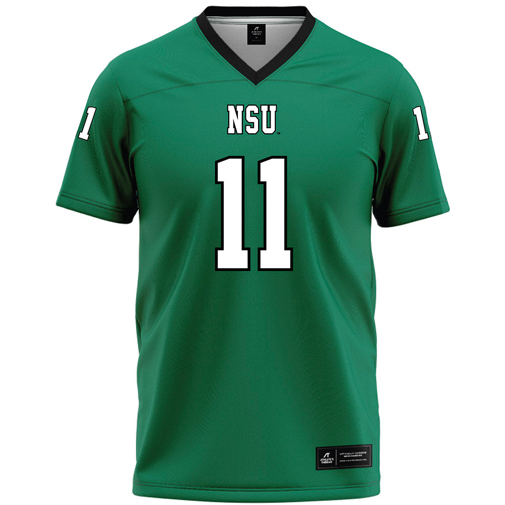 Northeastern State - NCAA Football : Donnie Smith - Green Premium Football Jersey-0