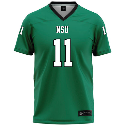 Northeastern State - NCAA Football : Donnie Smith - Green Premium Football Jersey-0